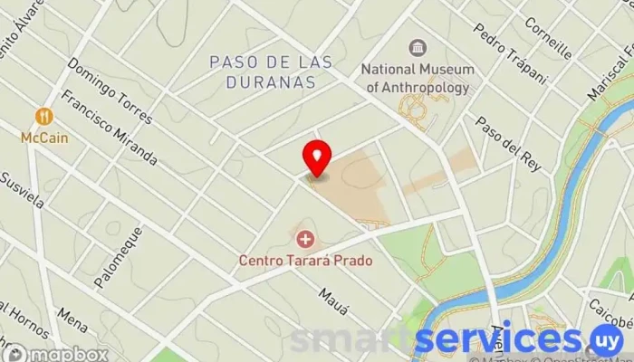 mapa de Liceo Nº59 Felisberto Hernández Instituto de secundaria en Montevideo