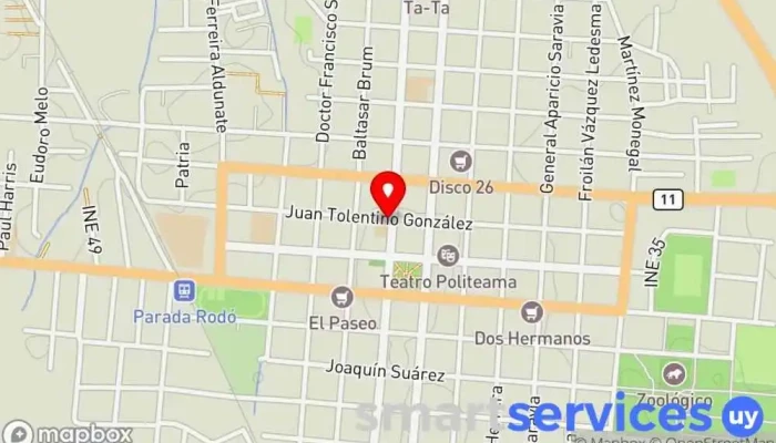 mapa de Liceo Nuestra Señora de Guadalupe - CooEduCa Escuela de primaria en Canelones