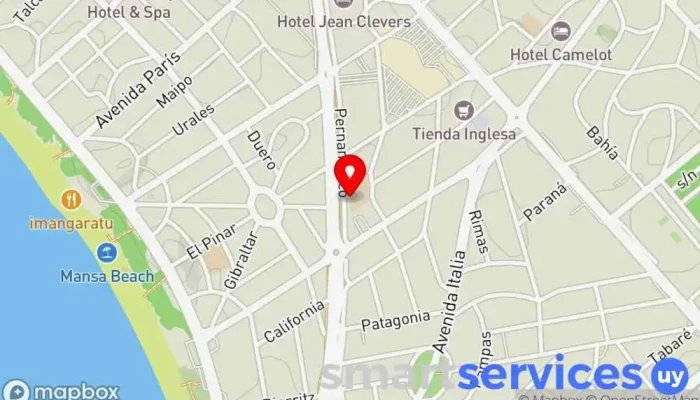 mapa de Liceo Punta Del Este  en Punta del Este