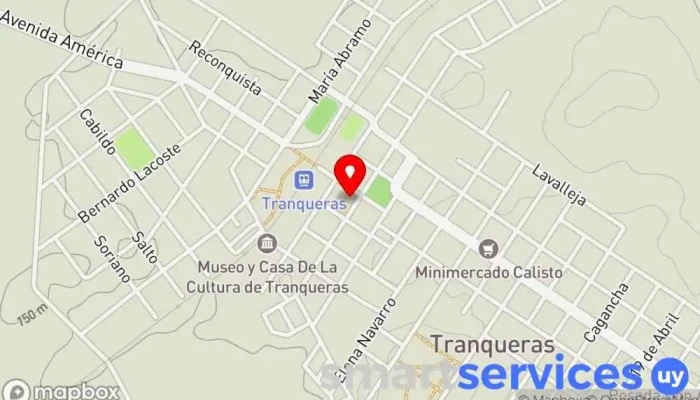 mapa de Liceo Quimico Farmaceutico Mario Brum Viana Instituto de secundaria en Tranqueras