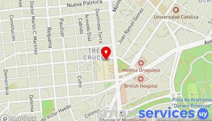mapa de LIFE Cinemas Cine en Montevideo