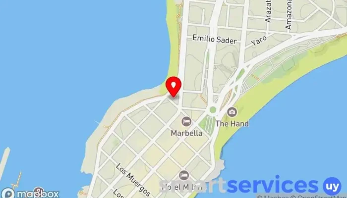 mapa de Liga de Fomento y Turismo de Punta del Este Organización no gubernamental en Punta del Este