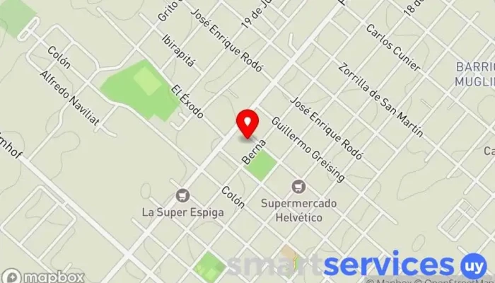 mapa de Litoral Propiedades Agencia inmobiliaria en Nueva Helvecia