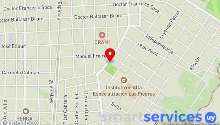 mapa de Los cubanos audio car Centro comercial en Las Piedras