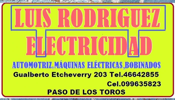 Luis Rodriguez Electricidad -  Electricista - Paso de los Toros