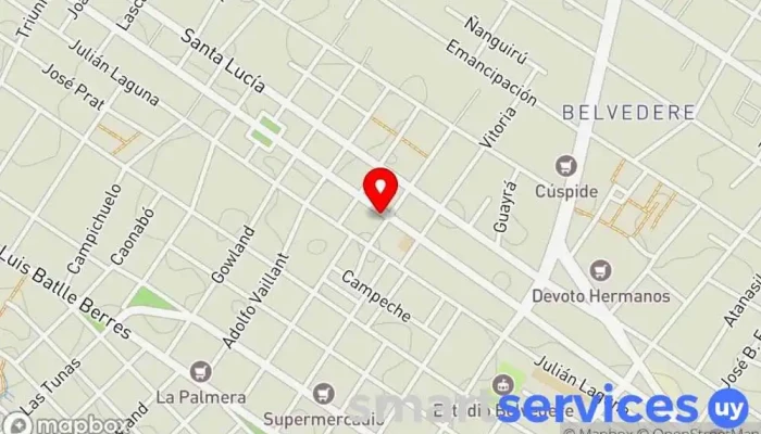 mapa de Maternal San Francisco De Asis Escuela en Montevideo