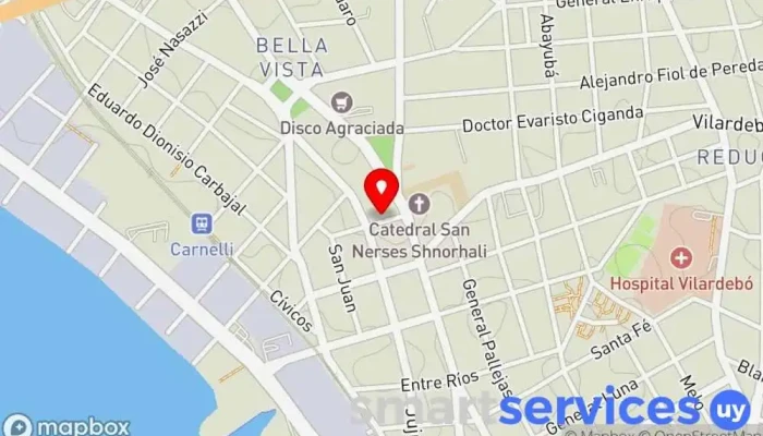 mapa de MEHITOR Servicios de empresa a empresa, Tienda de artículos relacionados con el gas, Proveedor de mangueras, Tienda de suministros para soldadura en Montevideo