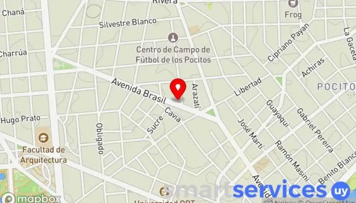 mapa de Metropolis Films Oficinas de empresa en Montevideo