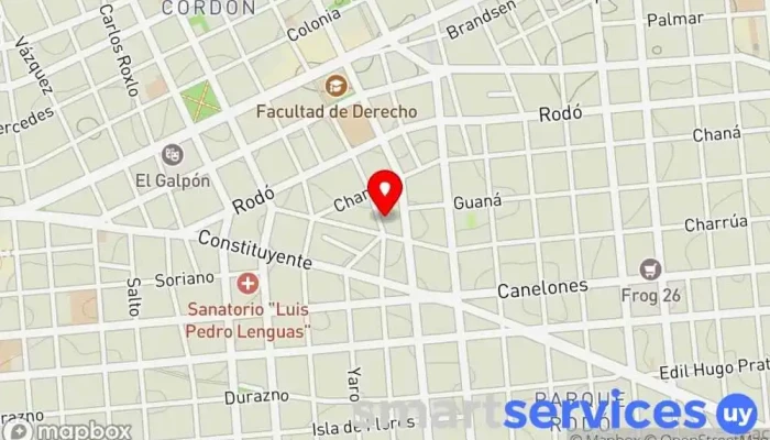 mapa de Metrópolis FM Emisora de radio en Montevideo
