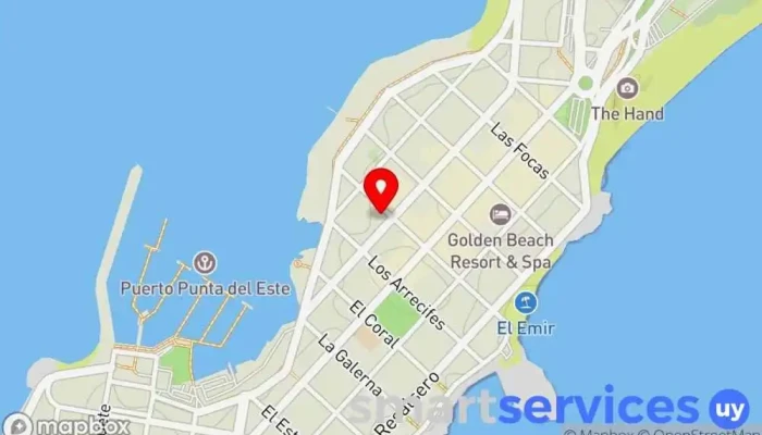 mapa de Metrópolis Punta 95.9 FM Empresa de medios de comunicación en Punta del Este