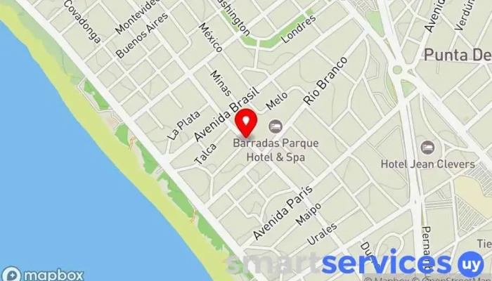 mapa de Micro ltda Agencia de viajes en Punta del Este