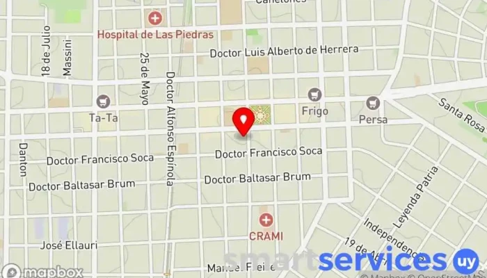mapa de Ministerio de Vivienda y Ordenamiento Territorial Oficina del Gobierno del Distrito en Las Piedras