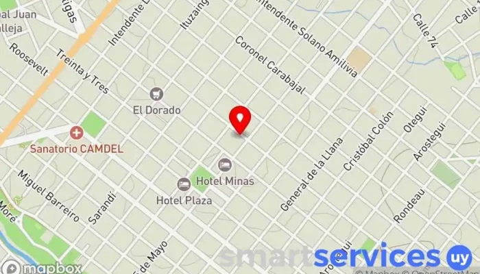 mapa de Mirtrans Ag. Minas Oficina de correos en Minas