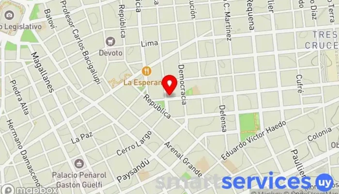mapa de ML Center Tienda de accesorios para automóviles, Servicio de guardias de seguridad en Montevideo
