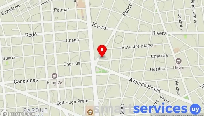 mapa de Montevideo College Primary School Centro educativo en Montevideo