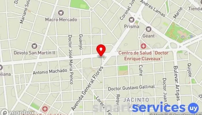 mapa de Montevideo Easy VISA Center  en Montevideo