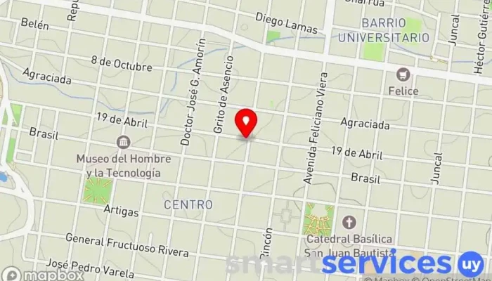 mapa de Movie Center Video Club Videoclub en Salto
