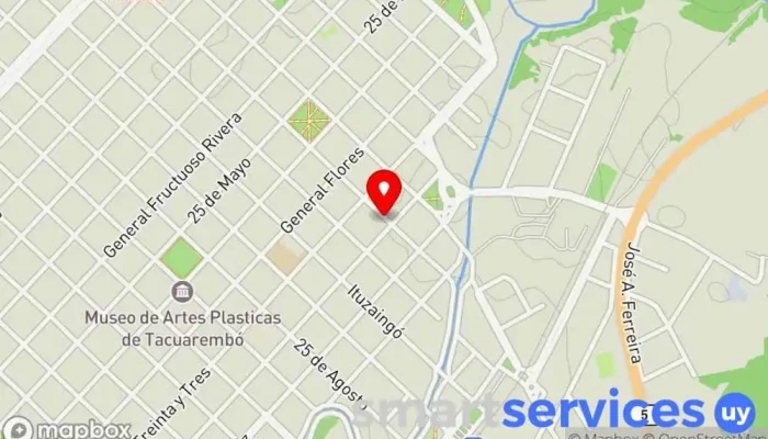 mapa de Movie Club Cines Tacuarembó Cine, Centro de ocio en Tacuarembó