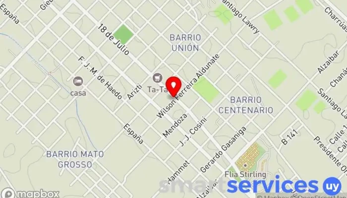 mapa de Movie Club Fray Bentos Cine en Fray Bentos