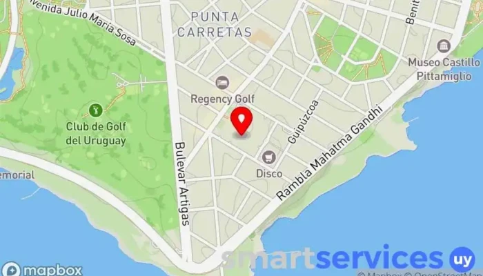mapa de Movie Cine en Montevideo