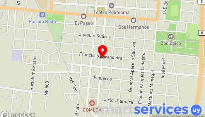 mapa de Multifocal Óptica en Canelones