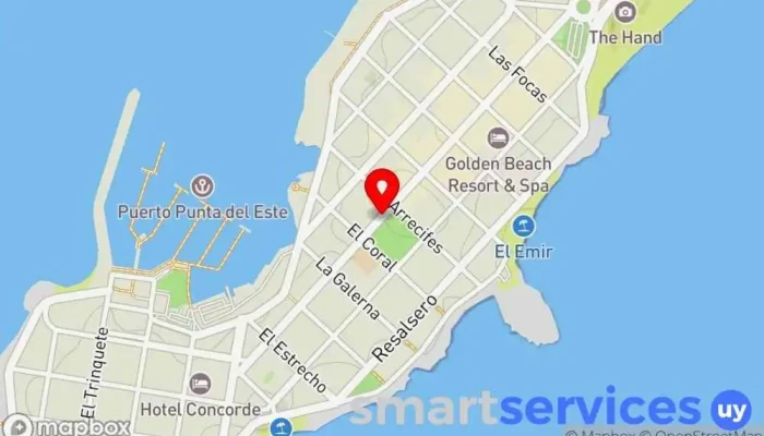 mapa de Multioptica Óptica en Punta del Este