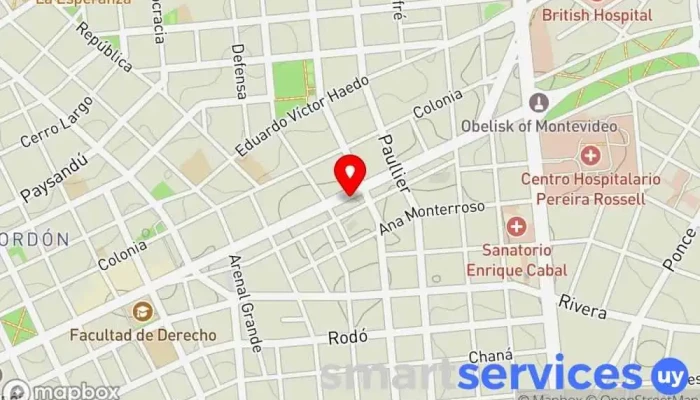 mapa de Mundo Óptico Óptica en Montevideo