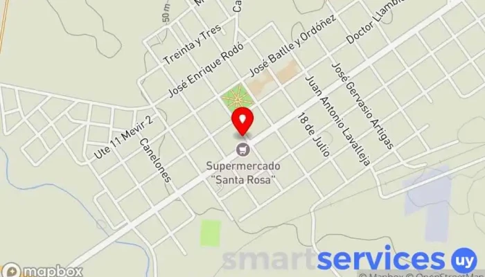 mapa de Municipio de Santa Rosa Oficina de administración municipal en Santa Rosa