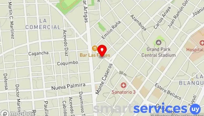 mapa de Natural Optics Óptica en Montevideo