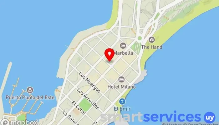 mapa de NB Redes y Olivares Pablo Marketing Digital en Punta Del Este Uruguay Agencia de marketing en Punta del Este