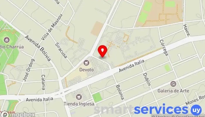 mapa de Netgate Distribuidor de equipos de telecomunicación, Empresa en Montevideo