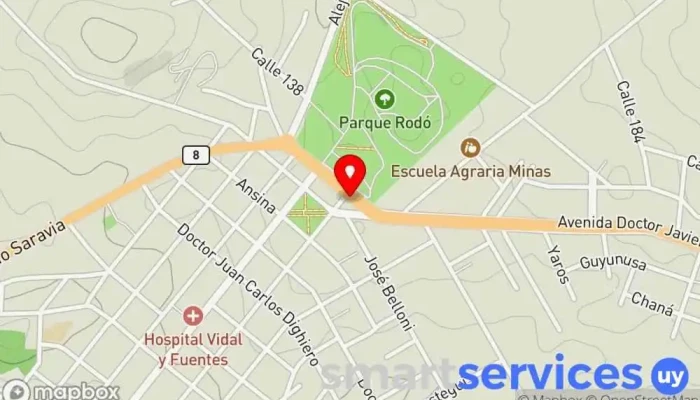 mapa de Nico Rent a Car Agencia de alquiler de coches en Minas