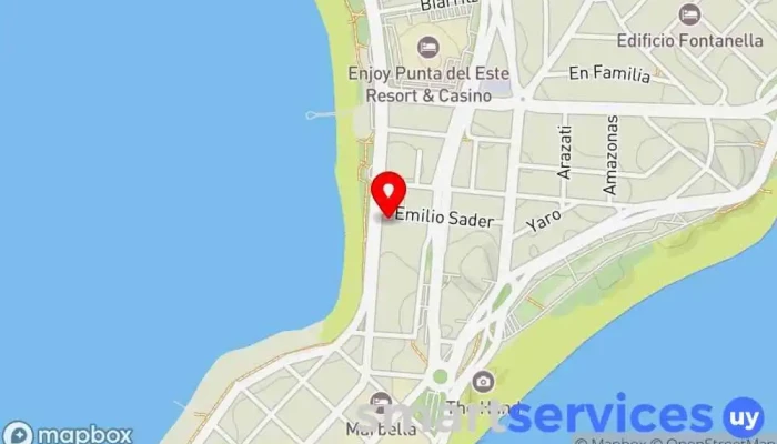 mapa de Nieto & Páez Inmobiliaria - Punta del Este Agencia inmobiliaria en Punta del Este