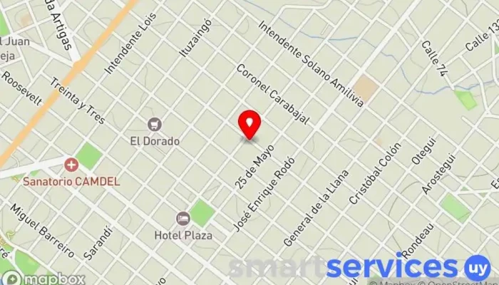 mapa de Nosotros FM 90.7 Emisora de radio en Minas
