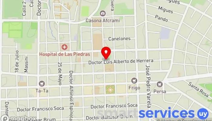 mapa de OCS Canelones Seguros Corredor de seguros en Las Piedras