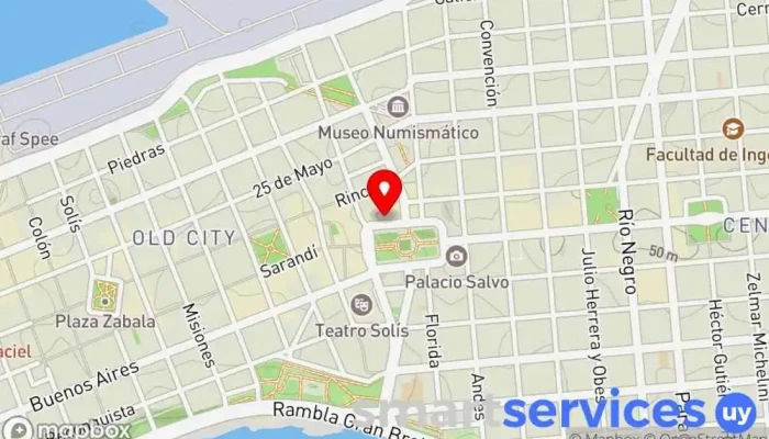 mapa de Odile Travel Agencia de viajes en Montevideo