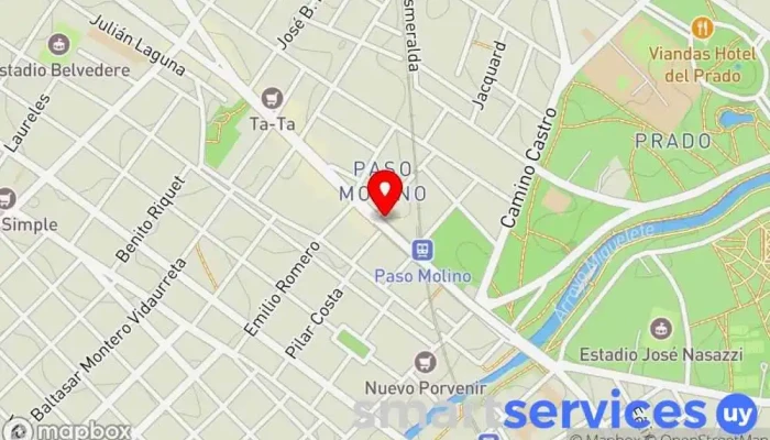 mapa de Oficinas Brusco Agencia inmobiliaria en Montevideo