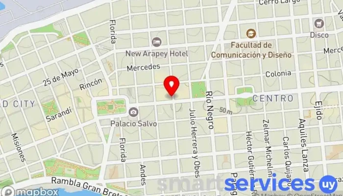 mapa de Olman Palumbo Óptica en Montevideo