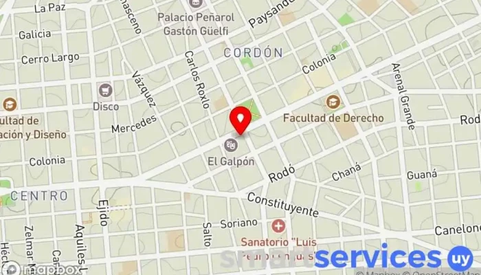 mapa de Optica 18 Óptica en Montevideo