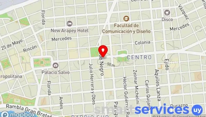 mapa de Optica 18 Óptica en Montevideo