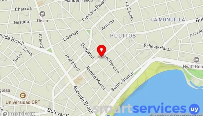 mapa de Óptica 26 Óptica en Montevideo
