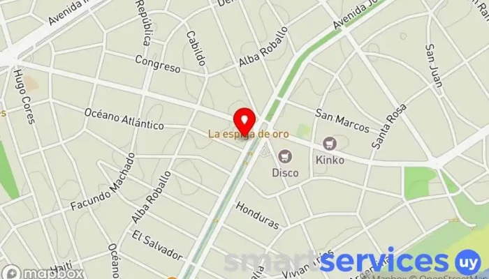 mapa de Optica A Óptica en Ciudad de la Costa