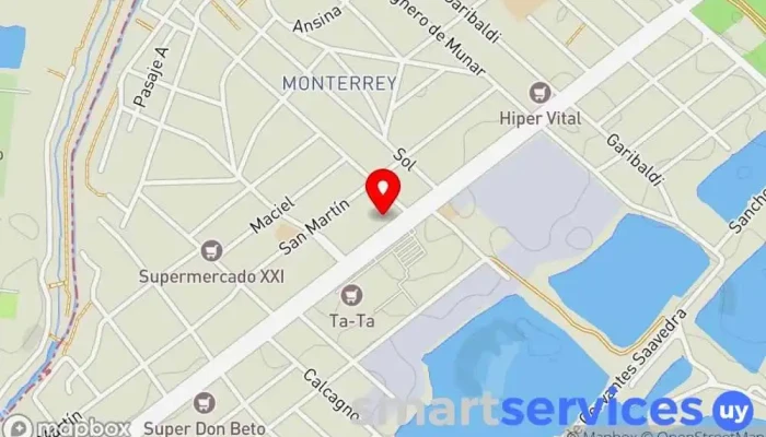 mapa de Óptica Alonso Óptica en Ciudad de la Costa