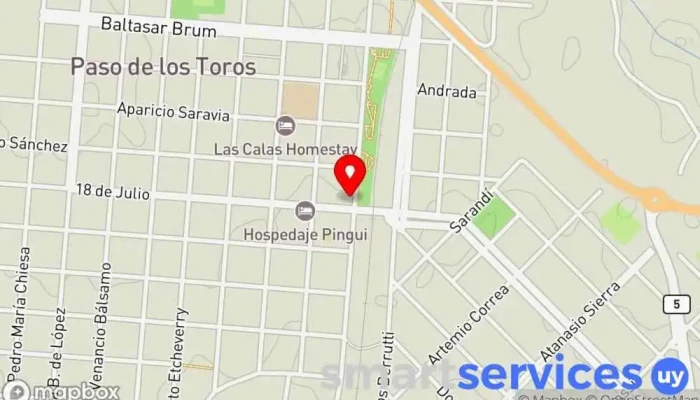mapa de Óptica Brun Óptica en Paso de los Toros