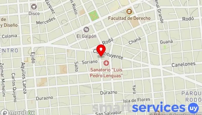 mapa de Optica Del Circulo Óptica en Montevideo