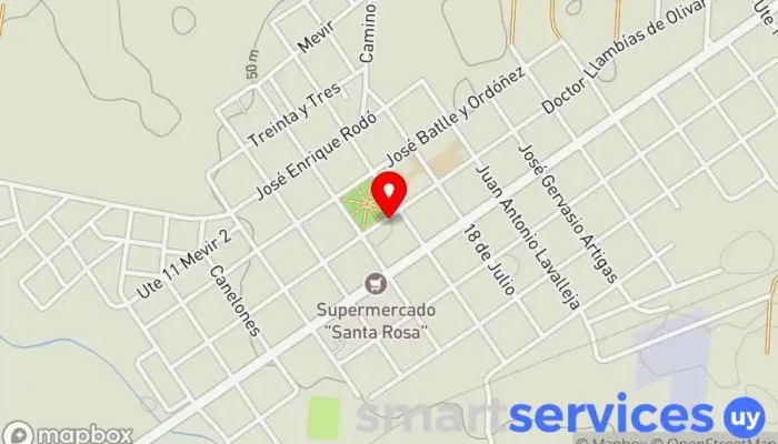 mapa de Optica Del Pinar Centro comercial en Santa Rosa