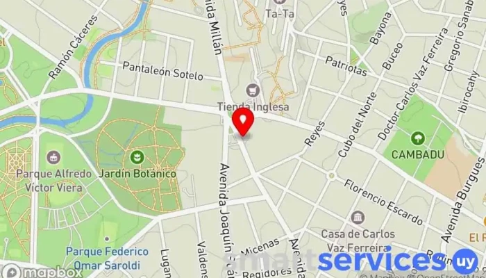 mapa de Optica del Prado Comercio en Montevideo
