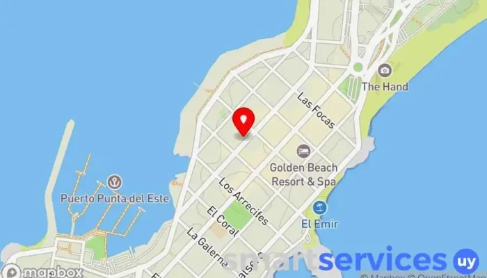 mapa de ÓPTICA Estela Jinchuk Comercio en Punta del Este