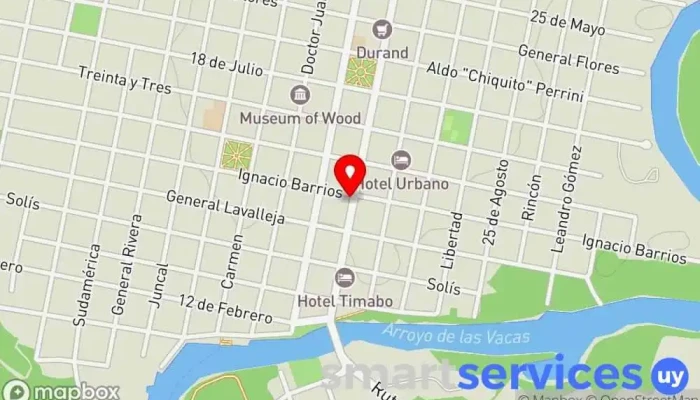mapa de Optica Florida / Carmelo Óptica, Comercio en Carmelo