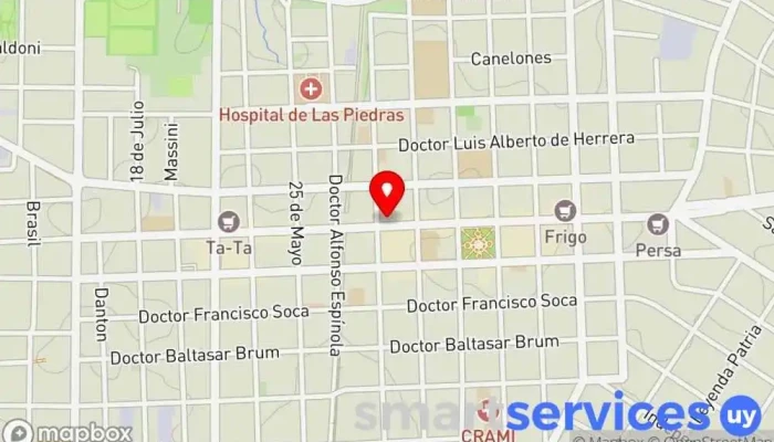 mapa de Optica Florida Optometrista en Las Piedras